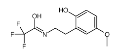 2,2,2-trifluoro-N-[2-(2-hydroxy-5-methoxyphenyl)ethyl]acetamide结构式