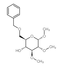 Methyl2,3-di-O-methyl-6-O-(phenylmethyl)-a-D-glucopyranoside Structure