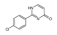 2-(4-Chlorophenyl)-4(3H)-pyrimidinone结构式