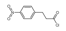 3-(4-nitrophenyl)propionic acid chloride Structure