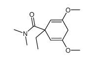 1-ethyl-3,5-dimethoxy-N,N-dimethylcyclohexa-2,5-diene-1-carboxamide结构式