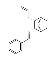 (1S,4R)-2-allyl-3-styrylbicyclo[2.2.1]heptane结构式