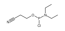 chloro-β-cyanoethyl-N,N-diisopropylamino-phosphoramidite结构式