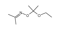 acetone O-(1-ethoxy-1-methylethyl)oxime结构式