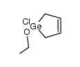 1-chloro-1-ethoxy-1-germacyclopent-3-ene Structure