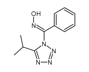 (5-isopropyl-1H-tetrazol-1-yl)(phenyl)methanone oxime结构式