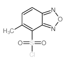 5-methyl-2,1,3-benzoxadiazole-4-sulfonyl chloride(SALTDATA: FREE) structure