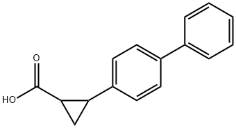 反式-2-([[1,1'-联苯] -4-基)环丙烷-1-羧酸结构式