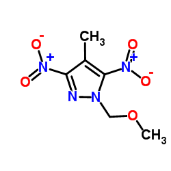 1-(Methoxymethyl)-4-methyl-3,5-dinitro-1H-pyrazole结构式