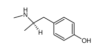 (-)-p-Hydroxymethamphetamine Structure