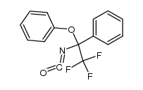 1-phenyl-1-phenoxy-2,2,2-trifluoroethyl isocyanate结构式