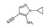 5-氨基-1-环丙基-1H-吡唑-4-甲腈结构式