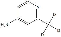 4-Amino-2-(methyl-d3)-pyridine结构式