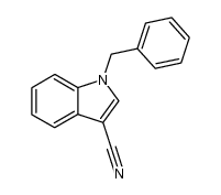 1-benzyl-1H-indole-3-carbonitrile structure