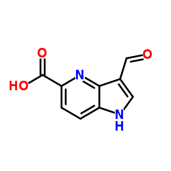 3-formyl-4-azaindole-5-carboxylic acid结构式