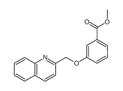 3-(2-Quinolinylmethoxy)benzoic acid methyl ester Structure