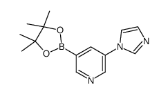 5-(1H-imidazol-1-yl)pyridine-3-boronic acid pinacol ester Structure