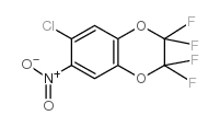 6-Chloro-2,2,3,3-tetrafluoro-7-nitro-1,4-benzodioxene结构式