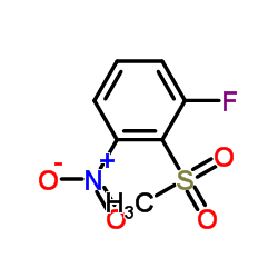 1-Fluoro-2-(methylsulfonyl)-3-nitrobenzene Structure