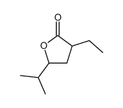2(3H)-Furanone,3-ethyldihydro-5-(1-methylethyl)-,trans-(9CI) structure