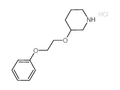 3-(2-Phenoxyethoxy)piperidine hydrochloride结构式