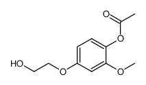 4-(2-hydroxyethoxy)-2-methoxyphenyl acetate结构式