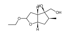 2H-Cyclopenta[b]furan-4-methanol,2-ethoxyhexahydro-4-hydroxy-5-methyl-,(2alpha,3aalpha,4alpha,5alpha,6aalpha)-(9CI)结构式