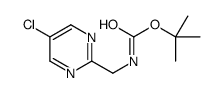 tert-butyl N-[(5-chloropyrimidin-2-yl)methyl]carbamate Structure