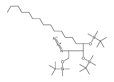 (2S,3S,4R)-2-Azido-1,3,4-tri-O-[(tert-butyldimethylsilyl)oxy]octadecane结构式