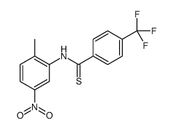 N-(2-methyl-5-nitrophenyl)-4-(trifluoromethyl)benzenecarbothioamide结构式