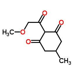 2-(Methoxyacetyl)-5-methyl-1,3-cyclohexanedione结构式