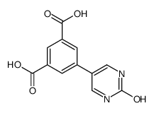 5-(2-oxo-1H-pyrimidin-5-yl)benzene-1,3-dicarboxylic acid结构式