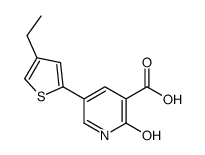 5-(4-ethylthiophen-2-yl)-2-oxo-1H-pyridine-3-carboxylic acid结构式