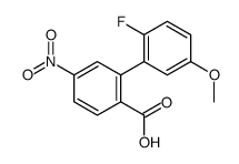 2-(2-fluoro-5-methoxyphenyl)-4-nitrobenzoic acid结构式