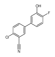 2-chloro-5-(4-fluoro-3-hydroxyphenyl)benzonitrile Structure
