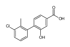 4-(3-chloro-2-methylphenyl)-3-hydroxybenzoic acid结构式