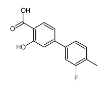 4-(3-fluoro-4-methylphenyl)-2-hydroxybenzoic acid结构式