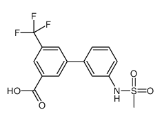 3-[3-(methanesulfonamido)phenyl]-5-(trifluoromethyl)benzoic acid结构式