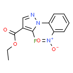 ETHYL5-FLUORO-1-(2-NITROPHENYL)-1H-PYRAZOLE-4-CARBOXYLATE结构式
