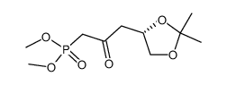 Dimethyl (S)-4,5-Isopropylidenedioxy-2-oxopentylphosphonate结构式