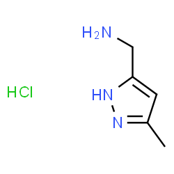 1-(3-METHYL-1H-PYRAZOL-5-YL)METHANAMINE HYDROCHLORIDE Structure