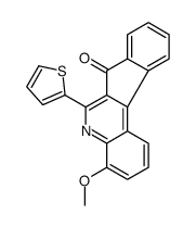 4-methoxy-6-thiophen-2-ylindeno[2,1-c]quinolin-7-one结构式