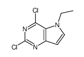 2,4-dichloro-5-ethyl-5H-pyrrolo[3,2-d]pyrimidine structure