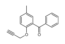 (5-methyl-2-prop-2-ynoxyphenyl)-phenylmethanone Structure