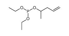 diethyl 1-methylbut-3-enyl phosphite Structure