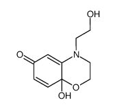 bis(2-hydroxy-ethyl)-amino-1,4-benzoquinol结构式