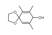 1-ethylenedioxy-2,3,5-trimethyl-2,5-cyclohexadien-4-ol Structure