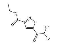 ethyl 5-(2,2-dibromoacetyl)isoxazole-3-carboxylate结构式