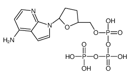 [[(2S,5R)-5-(4-aminopyrrolo[2,3-b]pyridin-1-yl)oxolan-2-yl]methoxy-hydroxyphosphoryl] phosphono hydrogen phosphate结构式
