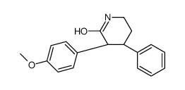 (3S,4S)-3-(4-methoxyphenyl)-4-phenylpiperidin-2-one结构式